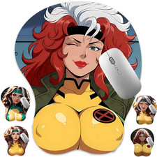 3D Mouse Pad, Oppai Design Wrist Rest, Ergonomic Gaming Mat, Rogue picture