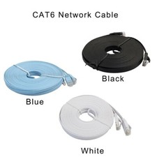 RJ45 CAT6 Ethernet Network LAN Cable Cord Flat UTP Patch Router Modem 50FT 100FT picture