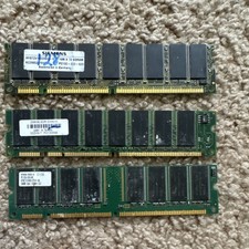 Siemens PNY Hyundai SDR SDRAM DIMM 3 Modules PC100 PC133 256MB 128MB Lot picture