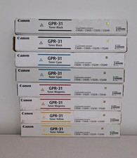Lot Of 8 Canon GPR-31 Toner Cartridge Set (OEM) Black. Cyan. Magenta. Yellow picture
