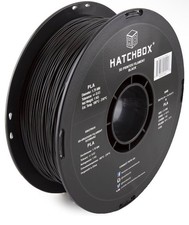 HATCHBOX PLA 1.75 mm 3D Printer Filament in black, 1kg Spool New Sealed Pack picture