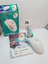 Logitech M-CAA42 2-button white PS/2 mouse, vintage mid 1990s picture