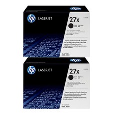 HP 27X High Yield Black 2-Pack Original LaserJet Toner Cartridge Set, picture