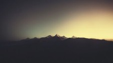 Landscape nature minimalism mountains sunlight Custom Gaming Mat Desk picture