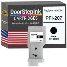 DoorStepInk Compatible Ink Cartridges For Canon PFI-207 Black 300ml-USA picture