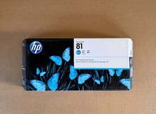 2022 HP C4951A 81 Cyan Printhead + Cleaner Designjet 5000 5500 New OEM Sealed picture