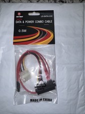 Link Depot LD-SATA-0.5C 6 in. SATA Cable with Power Adapter NEW picture