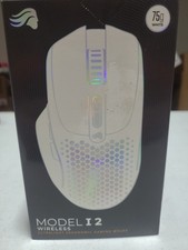 Glorious Model I 2 Wireless Gaming Mouse White RGB 26,000 DPI Bluetooth 2.4GHz picture