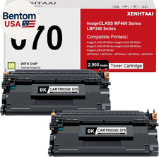 070 Black Toner Cartridge 2 Pack Compatible for Canon 070 Toner Cartridge Crg-07 picture
