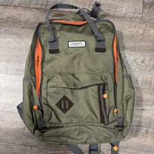 American Tourister, Laptop, Backpack In Olive Green With Orange Liner picture
