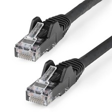 Startech N6Lpatch35Bk 35Ft Black Cat6 Ethernet Cable Lszh Snagless Patch picture