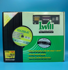 Iwill KK266-R Socket A Motherboard 2001 Vintage Retro Win98 Gaming Boxed picture