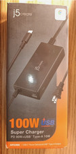 J5 Create 100W USB-C Super Charger Model JUP2290 Genuine OEM picture