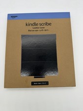 Amazon Plant-Based Leather Folio Cover For Kindle Scribe Black (NEW/OPEN BOX) picture