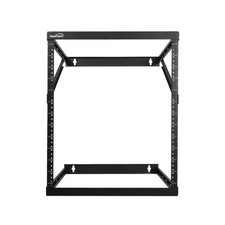 8U/12U/22U Wall Mount Expandable Open Frame 2 Post Rack Adjustable Height picture