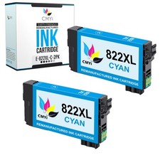 CMYi 2X Compatible 822XL Cyan Ink Cartridge for Epson WorkForce Pro WF-3820 4820 picture