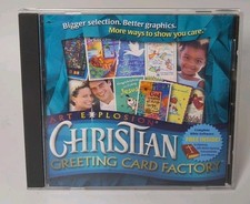 Art Explosion Christian Greeting Card Factory PC CD Software Vintage B524 picture