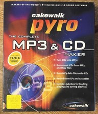 Cakewalk Pyro MP3 CD Maker Vintage Software Big Box picture