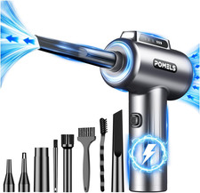 Compressed Air Duster, 110000RPM Ultra-Powerful Electric Air Duster with LED Lig picture