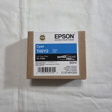 Genuine Epson T46Y2 50ML Cyan Ink Cartridge SC-P900 Exp 06/2026 - New picture