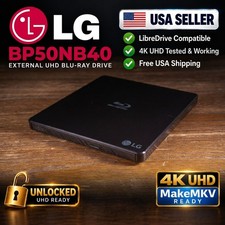 LG BP50NB40 External Portable 4K UHD Blu-ray Drive Unlocked 1.00 for MakeMKV picture