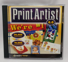 PRINT ARTIST 6.0 PC CD Rom 1999 Sierra Home Graphics + images Win 95 98 picture