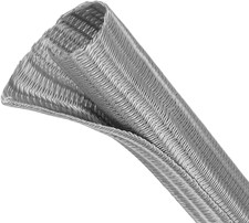 1/2 Inch Split Wire Loom Tubing 10 Ft Cable Protector Sleeve Gray picture