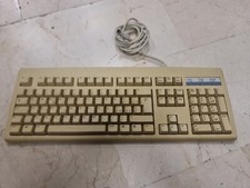 Microsoft Keyboard Model: 5121 PS/2 Vintage VINTAGE WHITE KEYBOARD USED picture