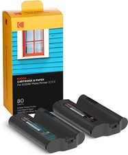 NEW Kodak Dock Plus PHC-80 Cartridge Refill & Paper - 80 Pack - 4x6