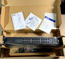ZyXEL GS1100-24  24-Ports Gigabit Rack-Mountable Ethernet Switch boxed picture