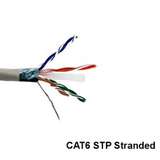 Kentek Gray 1000ft CAT6 STP Stranded Bulk Cord 24AWG Copper Pure Copper PVC RJ45 picture