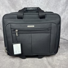 Samsonite 43876-1041 Wheeled Business Case Black 16.5x13.25x8 inch Lightly Used picture
