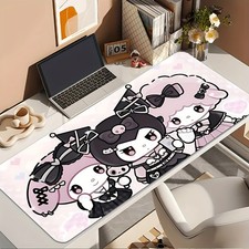 Purple-Themed Kuromi Cartoon Cute Gaming Mouse Pad, 1pc - Features a Non-Slip picture