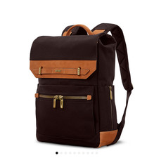 Hartmann Reserve Executive Backpack Leather Trim Laptop Travel Bag NWT picture