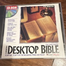 CompuWorks Desktop Bible King James Version CD-ROM English for Windows 3.1 picture
