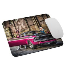 1970 Dodge Challenger T/A 340 Six Pack Panther Pink Muscle Car Mouse Pad Gift picture