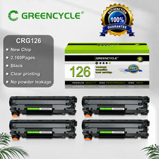 GREENCYCLE 4 Pack CRG-126 Toner Cartridge for Canon LBP6200d LBP6230dw LBP6230dn picture