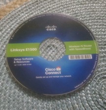 OEM Cisco Linksys E1500 CD Setup Software Disk ONLY0 picture