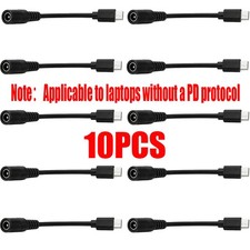 10x New for HP DELL 100W  7.4mm Power Adapter Converter Cable To USB-C Port picture