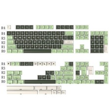 172 Keys SA Profile Double Shot PBT Keycaps Gradient Green For Cherry MX picture