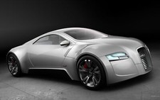 Cars audi concept art Desk Mat Stitched picture