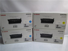 Canon Cartridge 332 Cyan Yellow Toner New Open Box Exp 2014 Lot of 4 picture