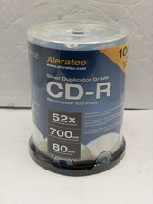 Aleratec Silver Duplicator Grade CD-R disc  Recordable 100 pack New Sealed picture