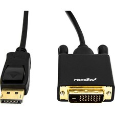 Rocstor premium 6 ft DisplayPort 1.2v to DVI Cable M/M picture