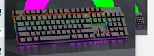 Guiheng Wired Mechanical Gaming Keyboard Blue Switch, 104-Key Full Size xx159 picture