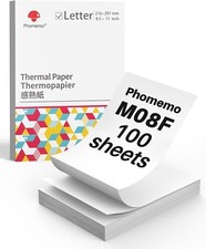 100x US Letter Thermal Paper For A4 Printer Brother PJ762/PJ763MFi M08F M832 picture