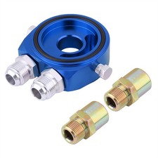 M20 X 1.5 Aluminum Oil Filter Cooler Plate Adapter 1/8 NPT Oil Coo JJSI picture