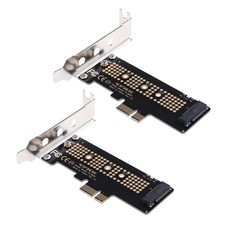 2 PACK NVMe PCIe M.2 NGFF SSD To PCIe X1 Adapter Card PCIe X1 M.2 With Bracket picture