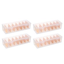 4pcs Cable Cord Organizer Storage Box with Lid, Removable Divider picture