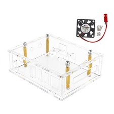 Acrylic Transparent Enclosure Case House With Cooling Fan For Orange Pi 5 Plus v picture